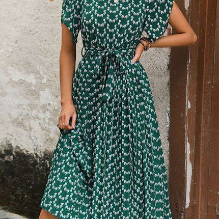 Colorful Blossom Floral Midi Dress - Essential Spring-Summer Wardrobe Piece