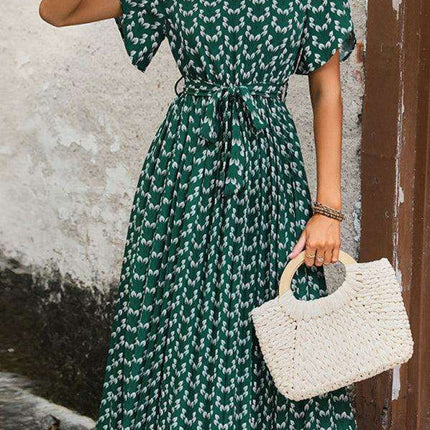 Colorful Blossom Floral Midi Dress - Essential Spring-Summer Wardrobe Piece