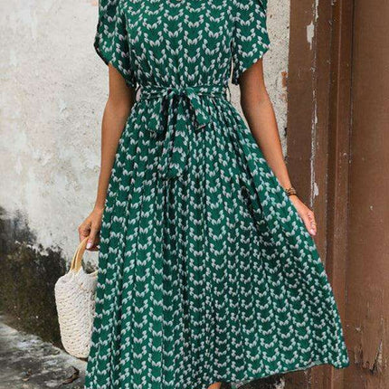 Colorful Blossom Floral Midi Dress - Essential Spring-Summer Wardrobe Piece