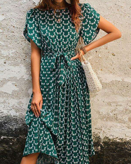 Colorful Blossom Floral Midi Dress - Essential Spring-Summer Wardrobe Piece