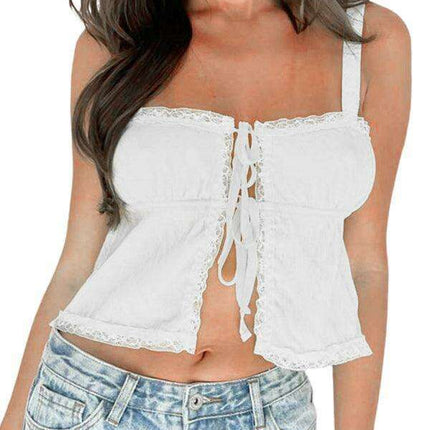 Chic Bohemian Lace-Up Women's Vest for Effortless Style