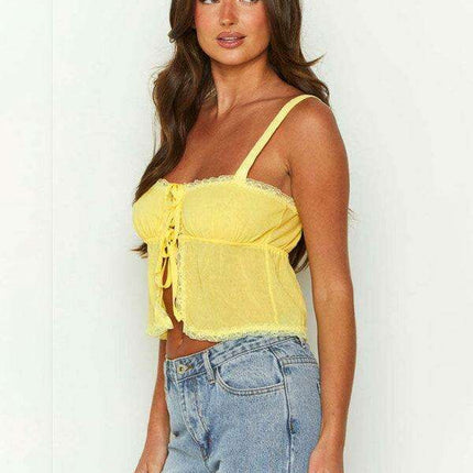 Chic Bohemian Lace-Up Women's Vest for Effortless Style