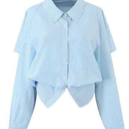 Trendy Striped Backless Long Sleeve Tee - Stylish Women's Casual Wear