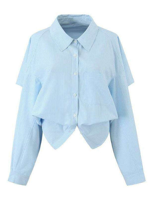 Trendy Striped Backless Long Sleeve Tee - Stylish Women's Casual Wear