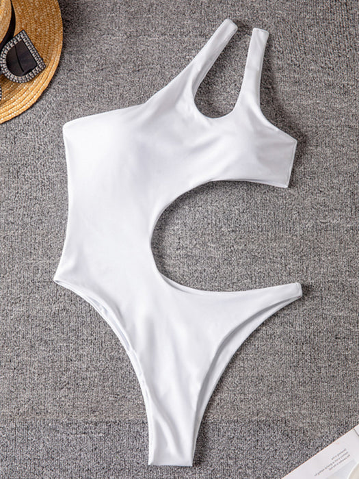 Allure Off-Shoulder Swimsuit with Unique Print