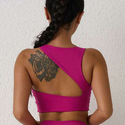 Elegant Backless Shock-Proof Sports Bra for High-Intensity Workouts
