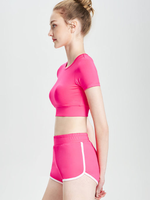 Stylish Athletic Outfit Set with T-shirt and Shorts for Running and Fitness Fans