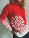 Festive Snowflake Christmas Sweater for Women
