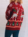 Elk Snowflake Festive Knit Sweater with Christmas Elements
