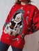 Festive Christmas Bear Knit Sweater - Women's Holiday Wardrobe Essential