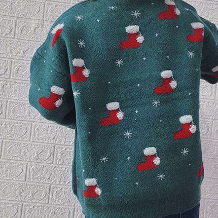 Cozy Festive Snowflake Sweater Set - Women's Winter Knitwear for Holiday Cheer