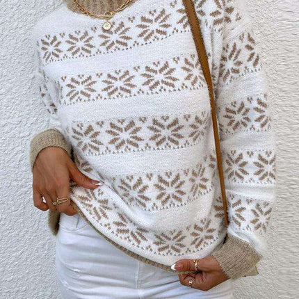 Cozy Holiday Spirit Women's Turtleneck Sweater