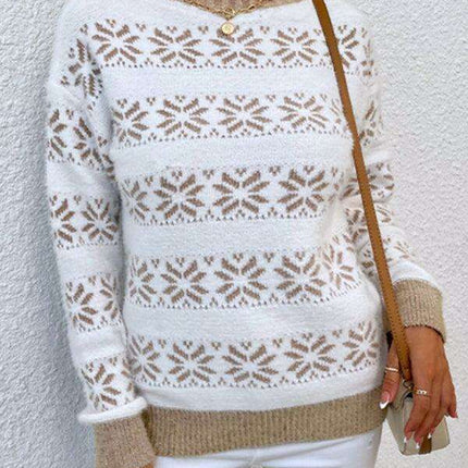 Cozy Holiday Spirit Women's Turtleneck Sweater