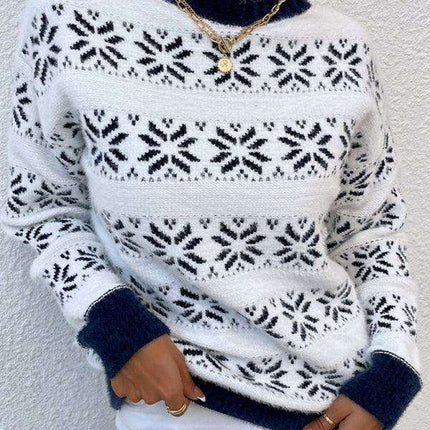 Cozy Holiday Spirit Women's Turtleneck Sweater