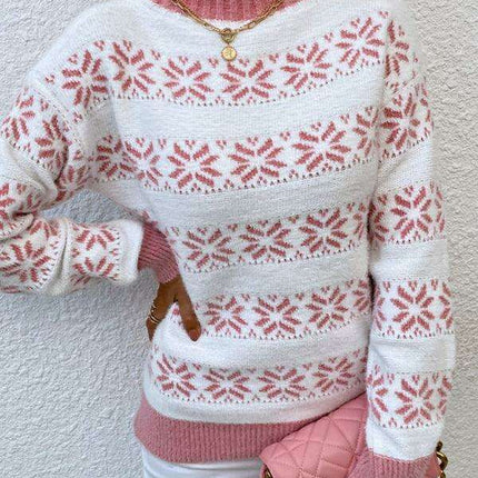 Cozy Holiday Spirit Women's Turtleneck Sweater