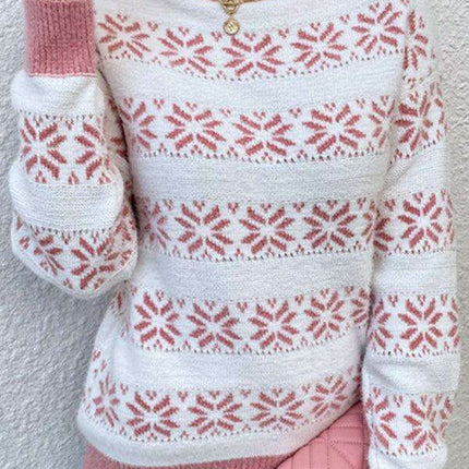 Cozy Holiday Spirit Women's Turtleneck Sweater