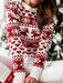 Cheerful Holiday Reindeer Pattern Women's Christmas Jumper
