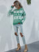 Elk Snowflake Christmas Sweater - Cozy Festive Knitwear for Women