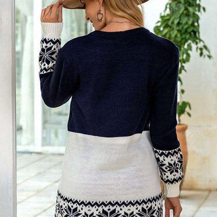 Festive Reindeer Knit Sweater - Winter Wardrobe Essential