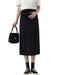 Chic Maternity Dress with High Waist and Back Split - Stylish Comfort for Expecting Mothers