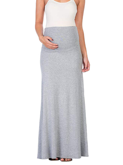 Comfortable Maternity Knit Skirt with Bump Support - Chic Pregnancy Style Choice