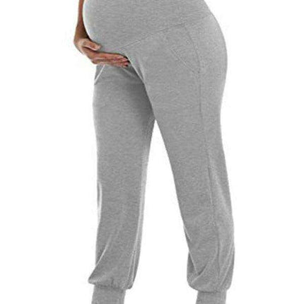 Chic High-Waist Maternity Trousers - Ultimate Comfort