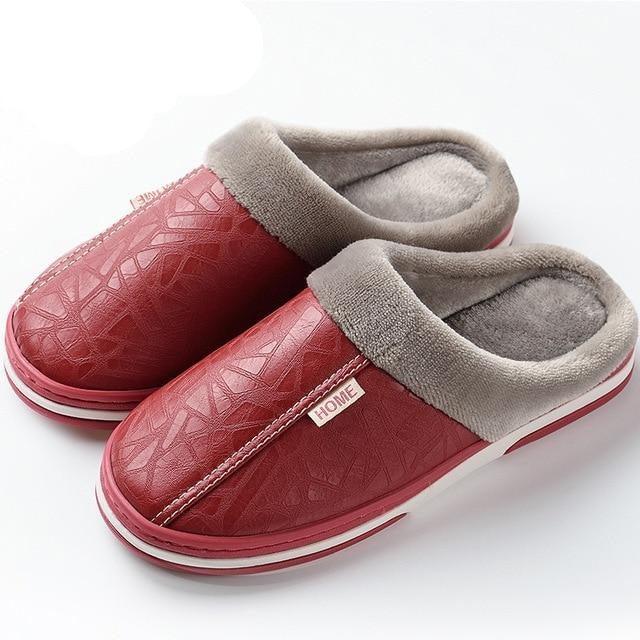 Cozy Plush Low-Heeled Indoor Slippers: Fashionable Footwear for Comfort