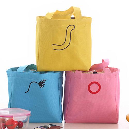 Cute Animal Print Canvas Lunch Bag
