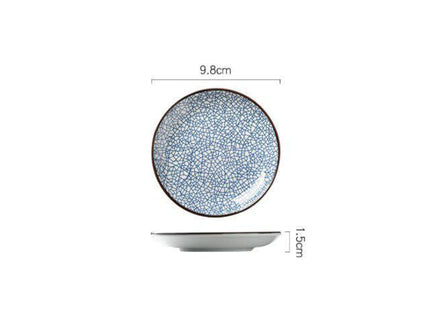 Elegant Japanese Ceramic Trinket Plate with Modern Geometric Design - Stylish Storage Solution