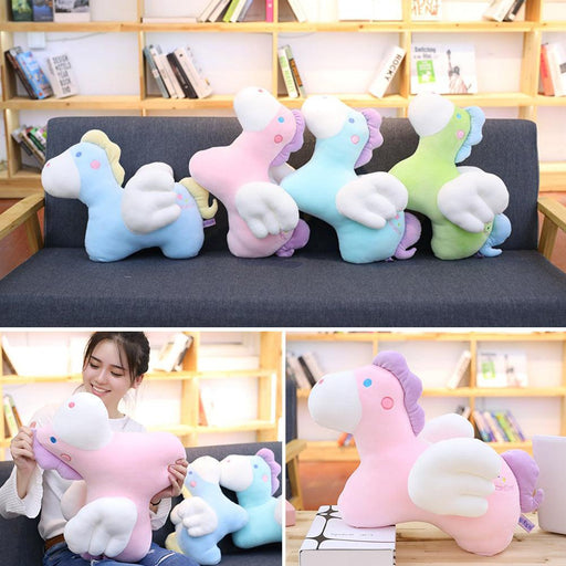 Kawaii Cartoon Flying Horse Doll Toy Soft Pillow Sofa Bed Decor Children Gift