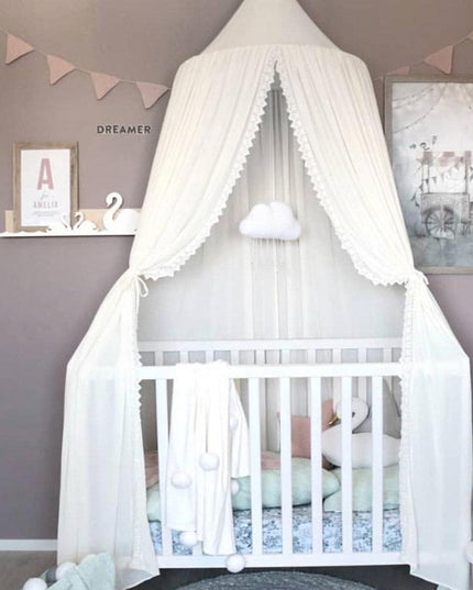 Charming 240cm Chiffon Canopy: Chic Insect Defense for Children