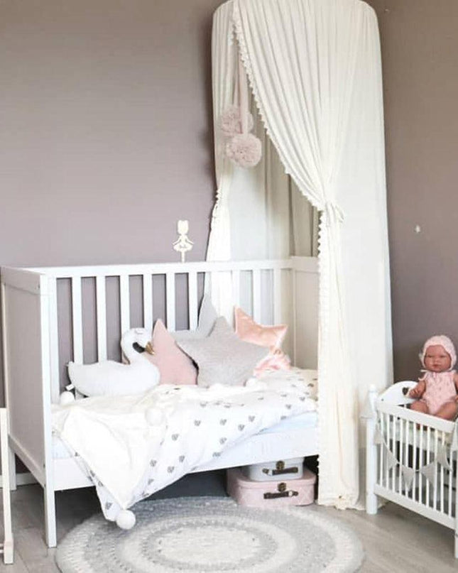 Charming 240cm Chiffon Canopy: Chic Insect Defense for Children