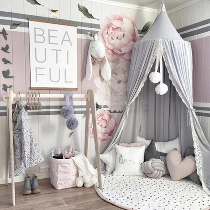 Charming 240cm Chiffon Canopy: Chic Insect Defense for Children
