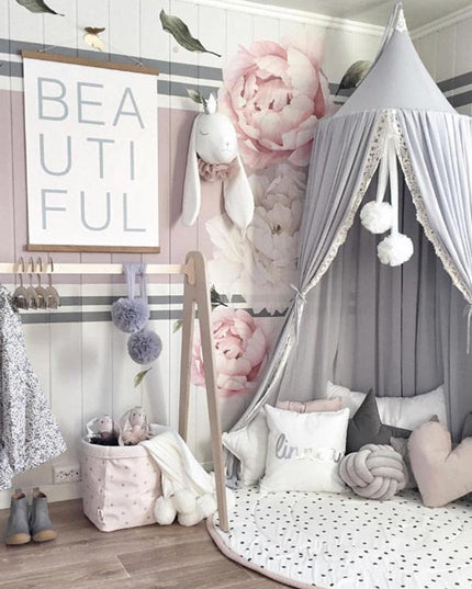 Charming 240cm Chiffon Canopy: Chic Insect Defense for Children