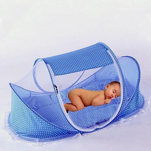 Portable 4-in-1 Baby Travel Crib Tent with Mosquito Net for Safe and Comfortable Adventures