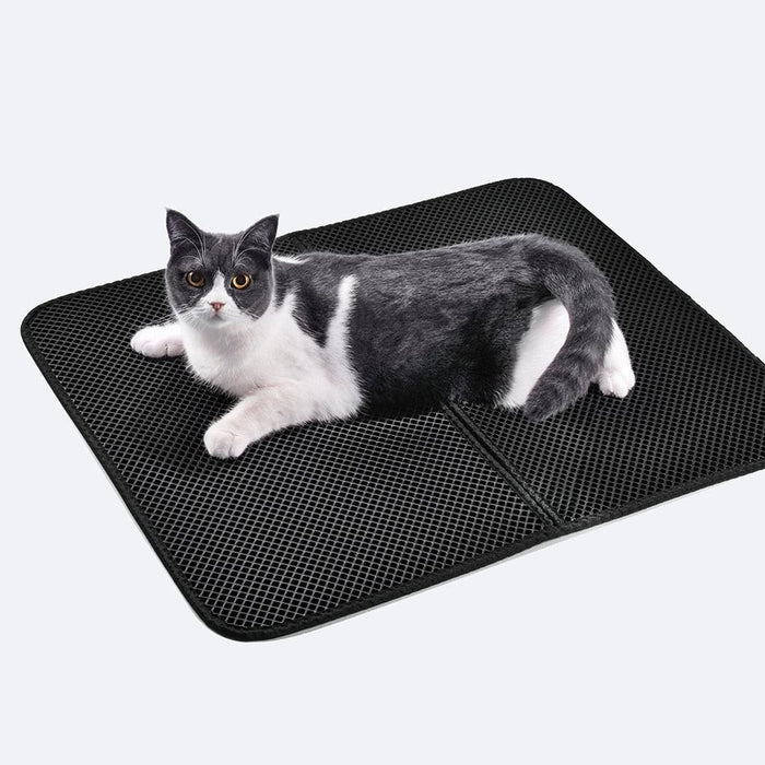 Water-Resistant Cat Litter Trap Mat - Say Goodbye to Messy Floors