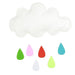 Whimsical Cloud Hanging Decor for Kids' Rooms