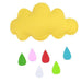 Whimsical Cloud Hanging Decor for Kids' Rooms
