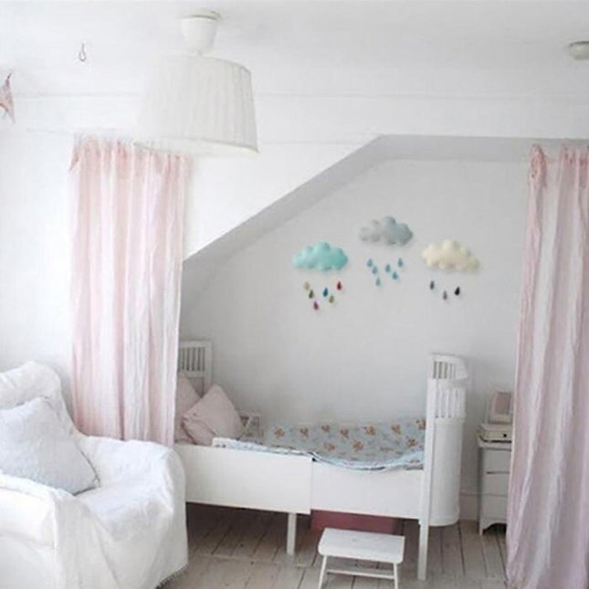 Whimsical Cloud Hanging Decor for Kids' Rooms