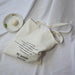 Effortless Elegance: Personalized Canvas Tote Bag with Chic Letter Pattern