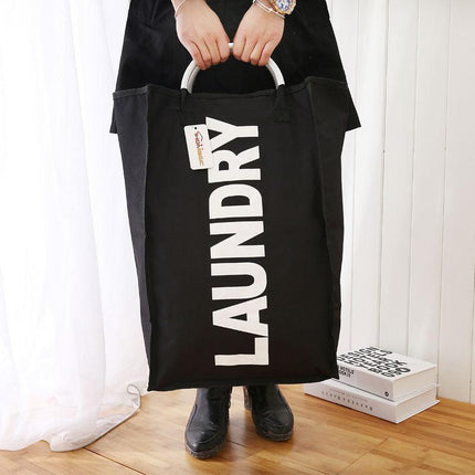 Versatile Space-Saving Laundry Basket with Convenient Carry Handles