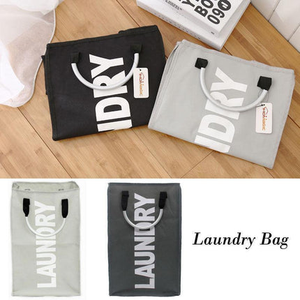 Versatile Space-Saving Laundry Basket with Convenient Carry Handles
