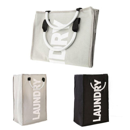 Versatile Space-Saving Laundry Basket with Convenient Carry Handles