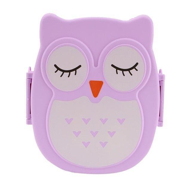 Owl-themed Sustainable Dining Lunch Container with Leakproof Design