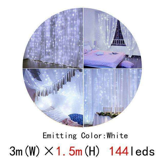 Enchanting LED Christmas Curtain Lights for a Festive Wonderland Decor
