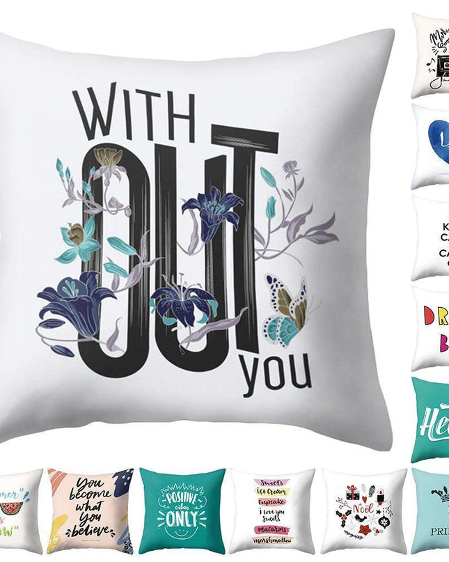 Dreamy Lettered Pillowcase - Chic Home Decor Accent