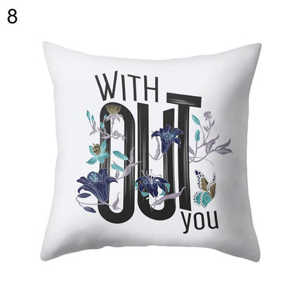 Dreamy Lettered Pillowcase - Chic Home Decor Accent