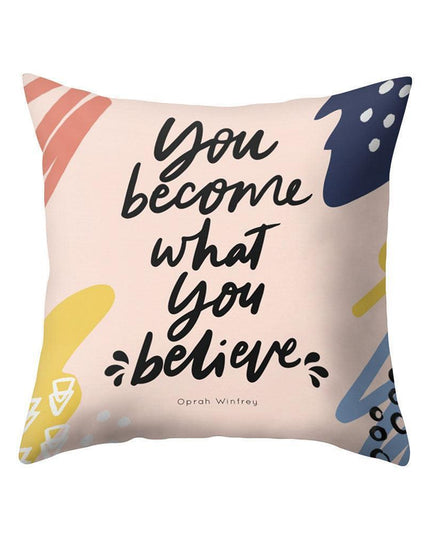 Dreamy Lettered Pillowcase - Chic Home Decor Accent