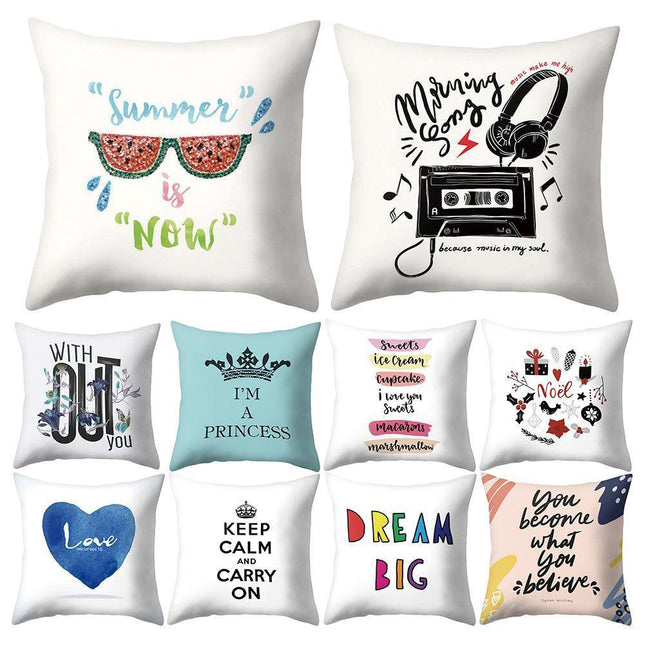 Dreamy Lettered Pillowcase - Chic Home Decor Accent