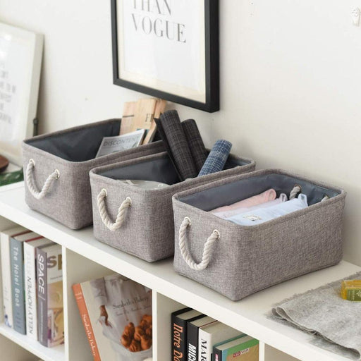 Eco-Chic Linen Storage Basket for Stylish Home Organization